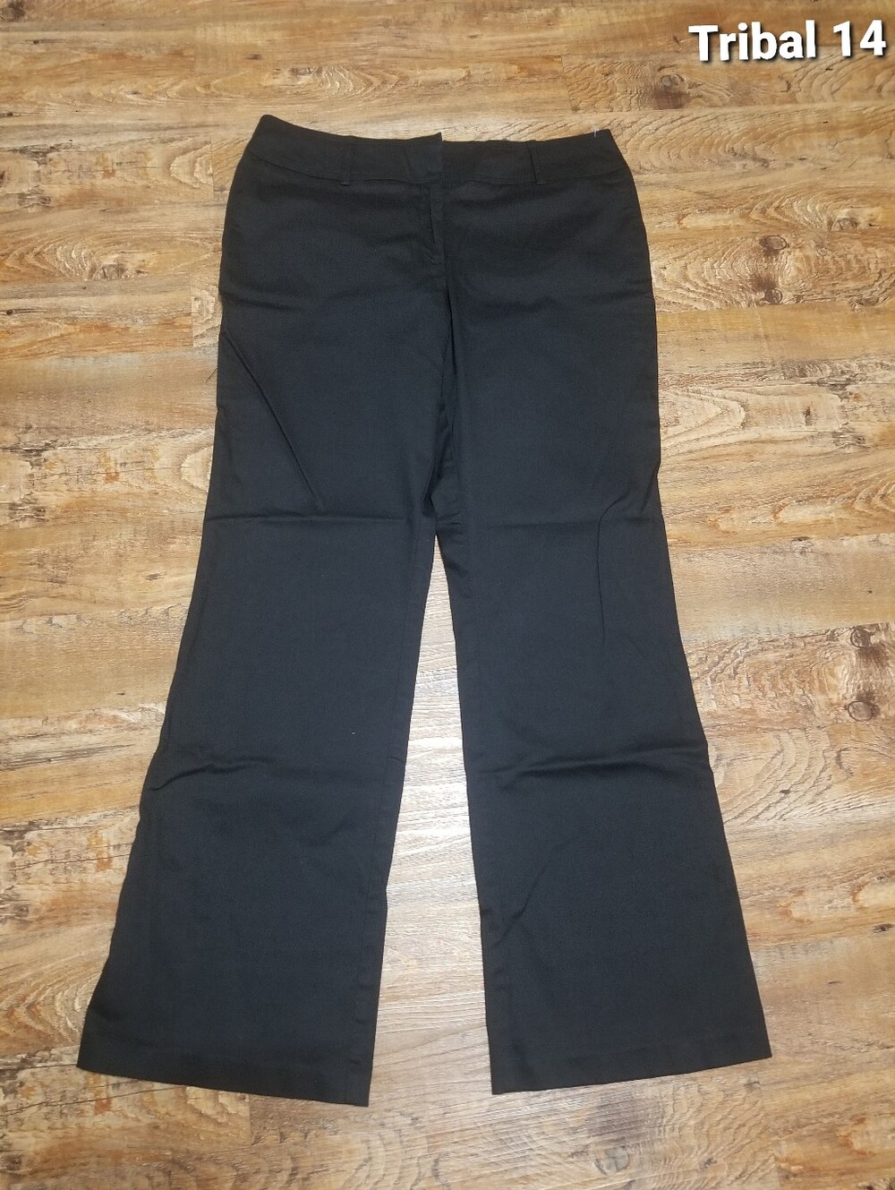 Tribal Pants 14 Black Casual Straight Leg
